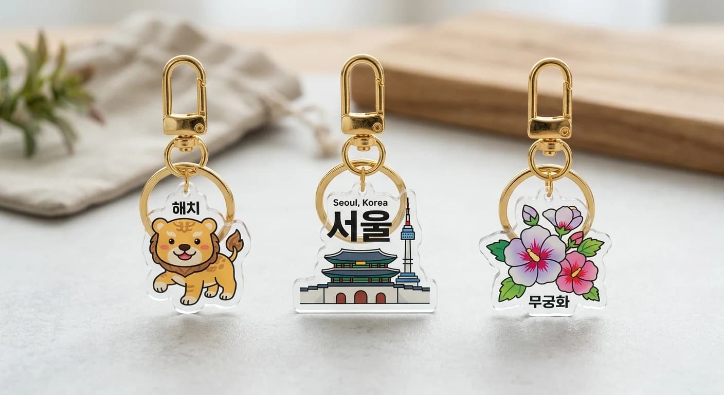 아크릴 키링 커스텀 소량 제작 — 오뭉무